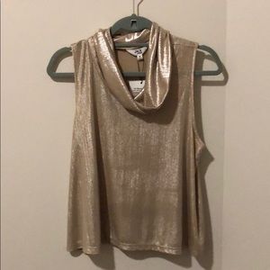 Bb Dakota cowl neck sleeveless shirt